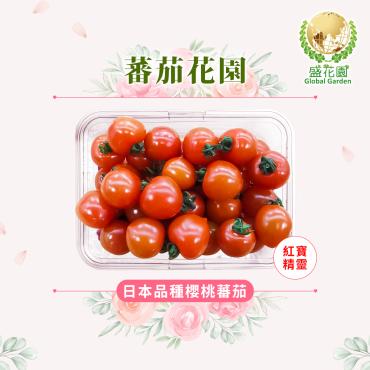 【盛花園蔬果】日本種櫻桃蕃茄600g x1盒(玲瓏小巧_隨口嚐鮮)