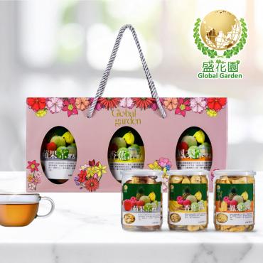 【盛花園】蘋果+香蕉+鳳梨小點禮盒(3件組)