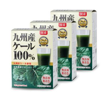 【盛花園】原裝進口日本九州產100%羽衣甘藍菜青汁(44包/組*3盒)
