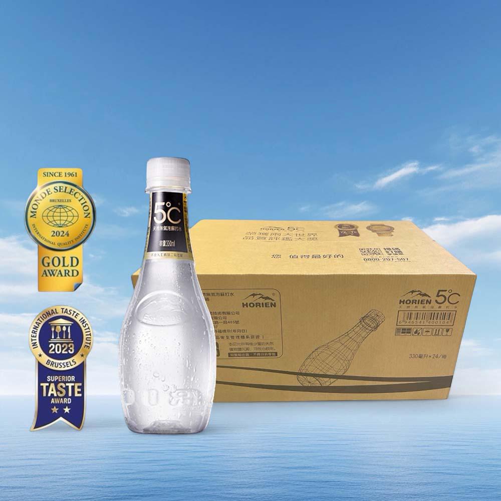 【海昌5℃ 】天然無氣泡蘇打水330ML x24入/箱