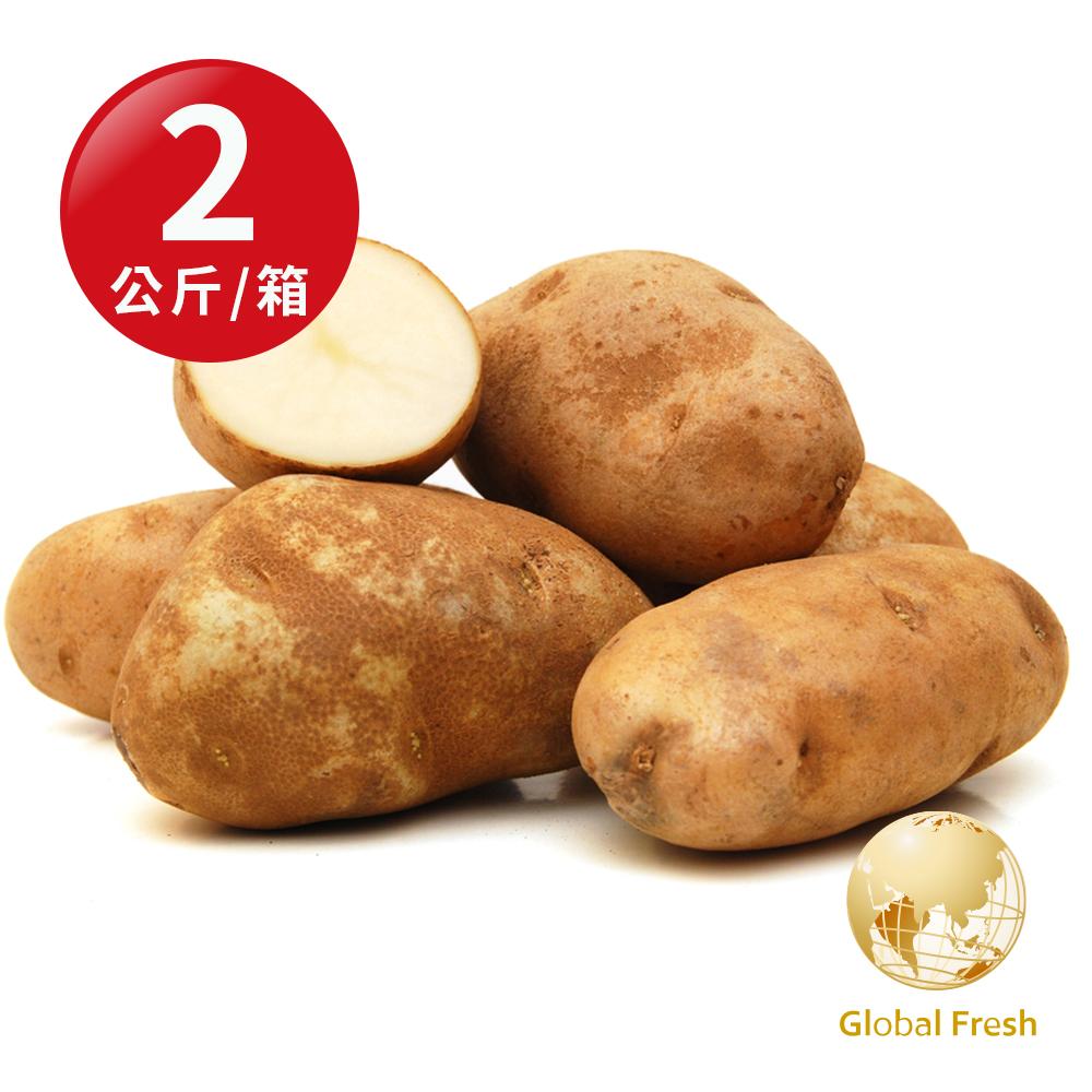 【盛花園蔬果】美國優質馬鈴薯2kg x1箱