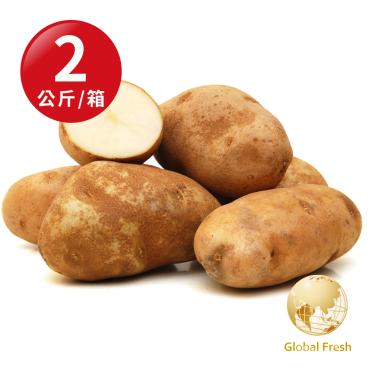 【盛花園蔬果】美國優質馬鈴薯2kg x1箱