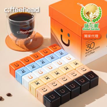 【盛花園】coffeehead 超大方塊咖啡-6合1，送海昌5℃無氣泡蘇打水330ml X3瓶