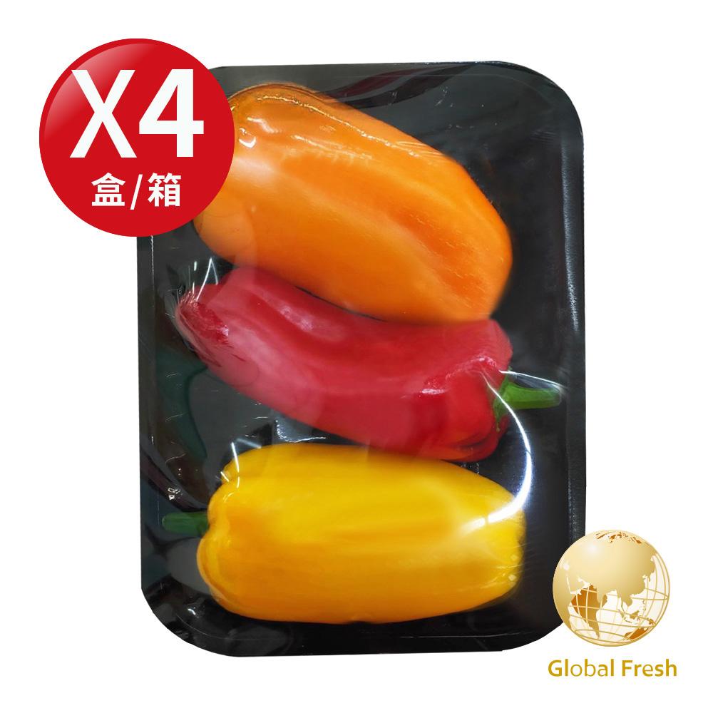 【盛花園蔬果】南投迷你水果彩椒200g x4盒(可生食_做沙拉)