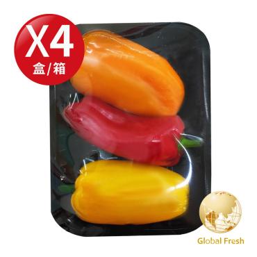 【盛花園蔬果】南投迷你水果彩椒200g x4盒(可生食_做沙拉)