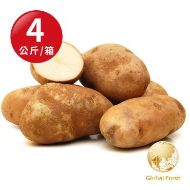 【盛花園蔬果】美國優質馬鈴薯4kg x1箱