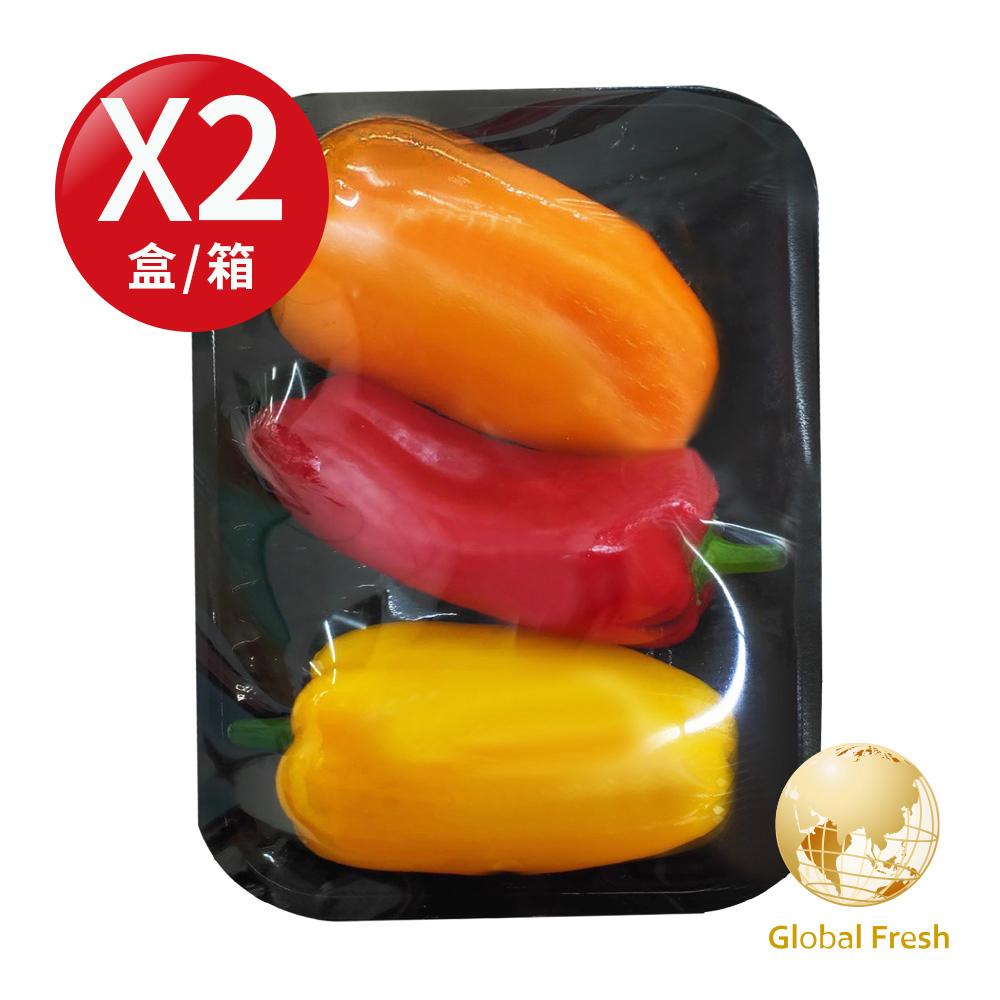 【盛花園蔬果】南投迷你水果彩椒200g x2盒(可生食_做沙拉)