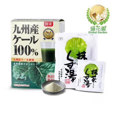 【盛花園】日本原裝羽衣甘藍青汁44入+抹茶葛粉4入養生組