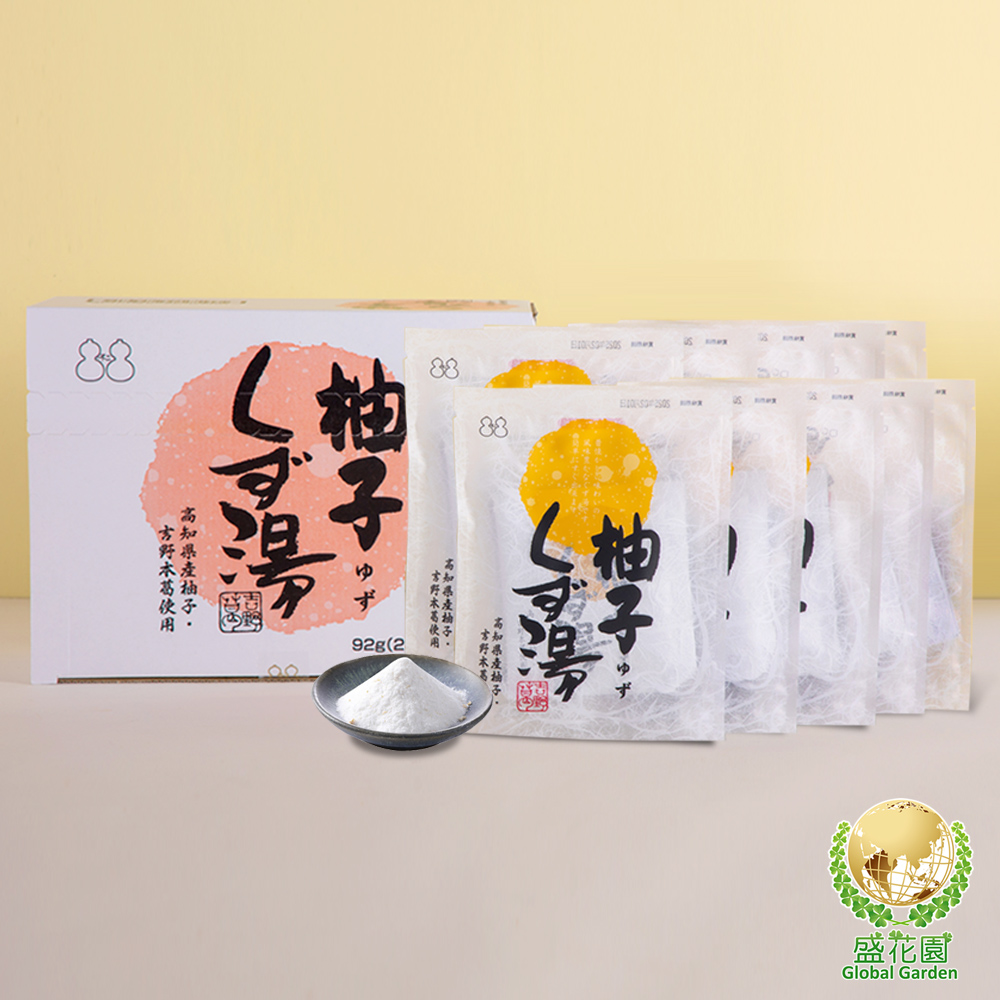 【盛花園】日本不二食品-柚子葛粉(10袋/組)
